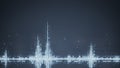 Grey audio waveform equalizer abstract techno background