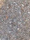 Grey background Pebbles Asphalt Top view