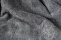 Grey background texture of Terry towel fabric, wavy folds Royalty Free Stock Photo