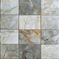 Grey and Beige Marble Tile Texture Seamless Pattern Royalty Free Stock Photo