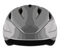 Grey bicycle helmet