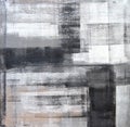 Grey and Black Abstract Art Painting Royalty Free Stock Photo