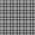 Grey and Black Lumberjack seamless background. Woodcutter plaid pattern. Template for clothing fabrics