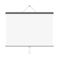 Grey blank projector screen Vector