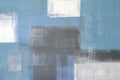 Grey and Blue Abstract Art Painting Royalty Free Stock Photo