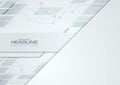 Grey blue abstract paper technology background Royalty Free Stock Photo