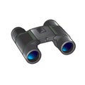 Isolated grey color binoculars vector drawing Royalty Free Stock Photo