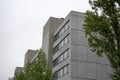 Grey boring apartment building facade in Mitte Berlin Germany Royalty Free Stock Photo