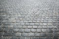 Close-up of grey brick floor Royalty Free Stock Photo