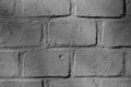 Grey brick wall, brick background Royalty Free Stock Photo