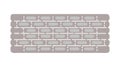 Grey Brick Wall Texture Pattern, vector design Generative AI Royalty Free Stock Photo
