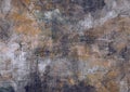 Dark Grey Brown Black Stones Canvas Abstract Painting Grunge Rusty Distorted Decay Old Texture for Autumn Background Wallpaper Royalty Free Stock Photo