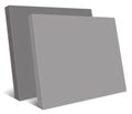 Grey Canvas Wraps template for presentation layouts and design. 3D rendering