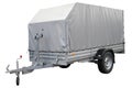 Grey Car trailer. Royalty Free Stock Photo