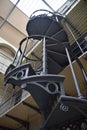 Grey Cast Iron Spiral Staircase. Dublin, Ireland.