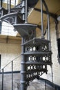 Grey Cast Iron Spiral Staircase. Dublin, Ireland.