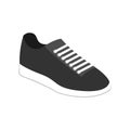 Grey Casual Sneaker Shoes Fashion Style Item Illustration