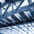 Grey ceiling of office building Royalty Free Stock Photo