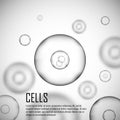 Grey cell background. Vector illustration