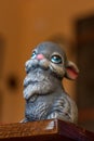 Grey ceramic rabbit