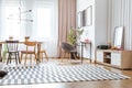 Grey chair in living room Royalty Free Stock Photo