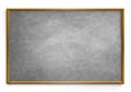 Grey Chalk board isolated white background.