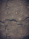 Grey clay, concrete wall with cracks Royalty Free Stock Photo