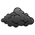 Grey Cloud Dark Clouds Vector Illustration Doodle Drawing