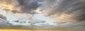 Grey cloud on sky, romantic idyllic atmosphere horizon landscape panoramic background