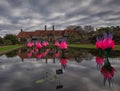 Grey clouds over the Laboratory, Wisley Surrey.