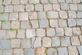 Grey cobble stone pattern Royalty Free Stock Photo