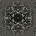 Grey Colored Mesh Abstract Art