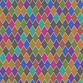 The Grey of Colorful Parallelogram Pattern Design Royalty Free Stock Photo