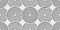 Grey concentric circles pattern on white background Royalty Free Stock Photo