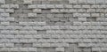 Grey concrete block wall texture with cracked surface Royalty Free Stock Photo