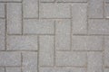 Grey concrete tile on the ground pavement path abstract pattern texture background Royalty Free Stock Photo