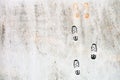 grey concrete wall with foot steps. texture background. Brickwork or stonework flooring interior rock old pattern stone Royalty Free Stock Photo