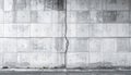 Grey Concrete Wall Texture with Crack Background Royalty Free Stock Photo