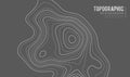 Grey contours vector topography. Geographic mountain topography vector illustration. Topographic pattern texture. Map on