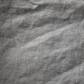 Grey Cotton Burlap Cloth Fabric Background Close-Up Royalty Free Stock Photo