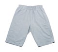 Grey cotton stretch long shorts