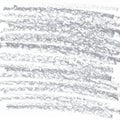 Grey Crayon Scribble Strokes with Horizontal Lines on White Background Creates Texture Art Royalty Free Stock Photo