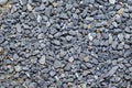 Grey crushed granite pebbles, background image