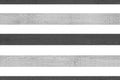 Grey and dark color wooden fence boards stripe horizontal lines on white background isolated Royalty Free Stock Photo