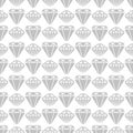 Grey diamond shapes seamless pattern vector design