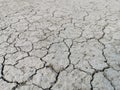 Grey dry cracked land texture Royalty Free Stock Photo