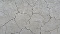 Grey dry soil surface with cracks , Soil drought cracks texture background Royalty Free Stock Photo