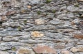 Grey dry stone wall. Royalty Free Stock Photo