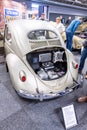 Grey 1956 electrically converted Volkswagen Beetle.. Royalty Free Stock Photo