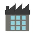 grey factory icon